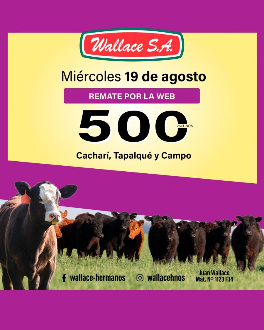 Afiche - Wallace S.A. - 70º Remate por Internet 