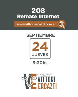 Afiche - Vittori Ercazti - 208° Remate por Internet 