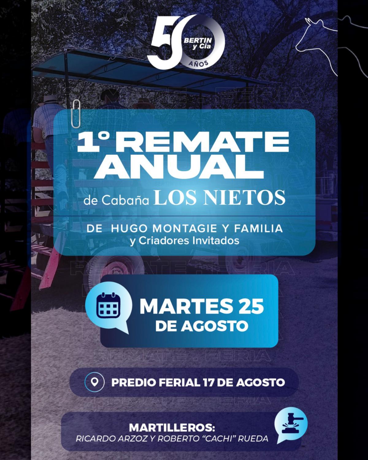 Afiche - Bertin y Cia S.A. - 1º Remate por Internet 